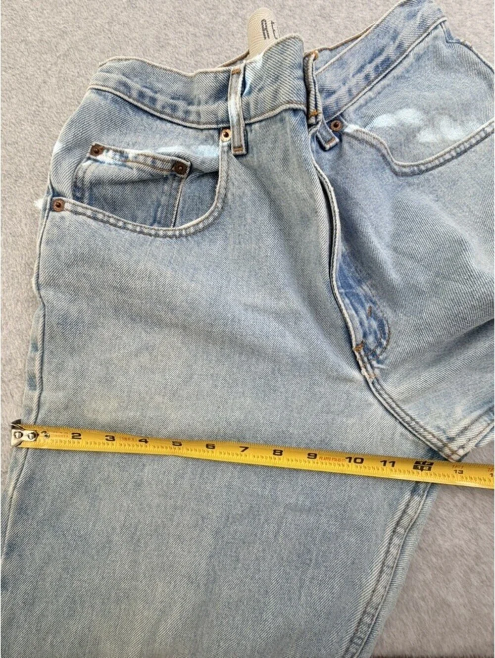 Arizona Jean Co Mens Jeans W31 L29 Light Wash Blue Relaxed Fit Straight Denim